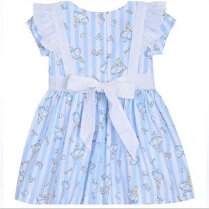 Disney x Pippa & Julie Little Girls Alice Cotton Pinafore Dress 4